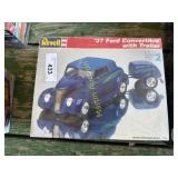 37 Ford convertible with trailer unopened box