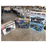 27 Ford model T, 58 Thunderbird, 55 Chevy, 53