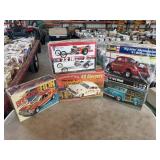 El Camino, two dragsters, 49 Mercury, 41 Willys,