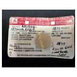 1879 20 Dollar Gold Piece