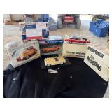 Models, open boxes