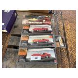 4 Car Display Cases
