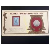 1877 seated liberty half dollar  TE