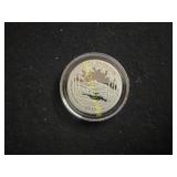 2015 white Mountain silver proof quarter   TA