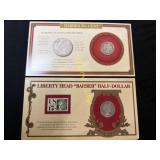 1895 barber 50 Cent piece, 1912 liberty head  TI