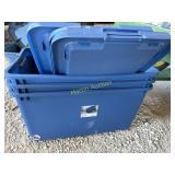3-45 gallon totes with lids
