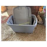 Three totes three lids