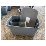 Two totes one lid