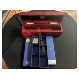 Three silver dollar boxes   RM