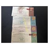4 officially graded uncirculated dollar coins   TC