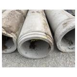 Concrete Roadway, pipe 18' bell ends x 8' long
