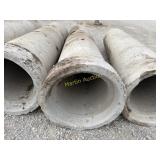 Concrete Roadway, pipe 18' bell ends x 8' long