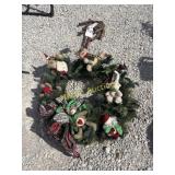 Christmas wreath w/bears