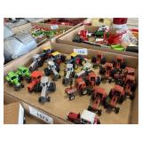 Multiple vintage tractor collectibles 1/64 scale
