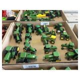 Multiple John Deere tractors 1/64 scale