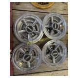 Four easy go golf cart hubcaps