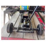 Daytona 550 lb Steel Lawn Mower Lift Jack with Whe