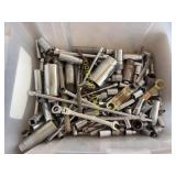 Large Lot of Mixed Hand Tools: Wrenches and Socket