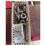 Assorted Metal Taps and Dies with Holders, Mixed S