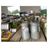 4 Oil Cans With Spouts