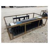2026 Mower King Skid Steer angle broom SSAB72+