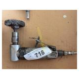 Pneumatic Angle Die Grinder with Wire Brush Attach