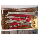 Snap-on Metric Line Open-End Wrenches Assorted Siz
