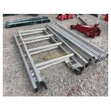 Werner Aluminum Extension Ladder, Telescoping, Hea