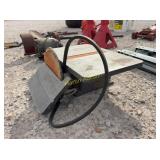Heavy-duty cast iron bench top table saw, used con