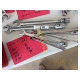 Snap on flex head wrenches