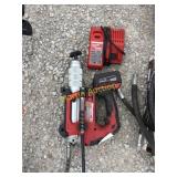 Milwaukee grease gun, battery and charger,