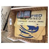 Lot of Vintage Chevrolet Buick GMC Dealer License