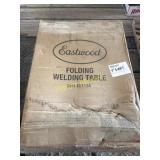 Unused Eastwood folding metal welding table