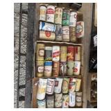 Vintage beer cans