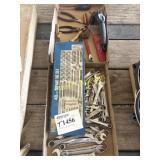 Miscellaneous wrenches, pliers, tap, and die set