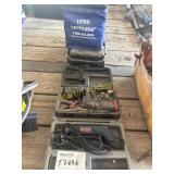 Ryobi and Dremel tools,