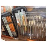 Box of Assorted Hand Tools, Solder Connectors, and