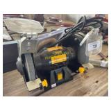 Steel Grip 6-Inch Bench Grinder, 1.1A, 3450 RPM, D