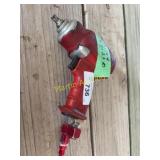 Red Metal Pneumatic Impact Wrench, Used Condition