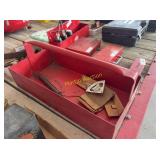 Large Red Metal MAC Quality Tools Open Tool Tote w