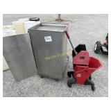Cleaning cart, mop bucket, and ATV tires