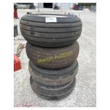 Used 12.5/16, 12ply Tires Mounted On 8 Hole Rim