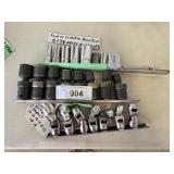 Assorted snap on 3/8 Drive metric and standard