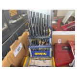 Assorted Drill Bit Sets, Taps, and Wire Brushes (I