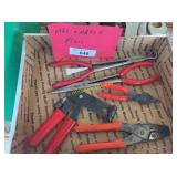 Assorted MAC & Matco Hand Tools, Pliers, Crimpers,