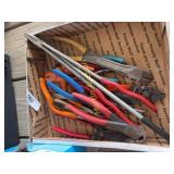 Assorted Hand Tools Including Pliers, Cutters, and