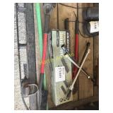 Socket organizer, four-way wrenches, bolt cutters