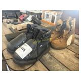 Two pairs of boots, eight wide and 8 1/2 wide