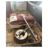 Tacklebox, four-way wrench, garage, hangers,