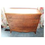 4 Drawer Vintage Dresser, some damage,